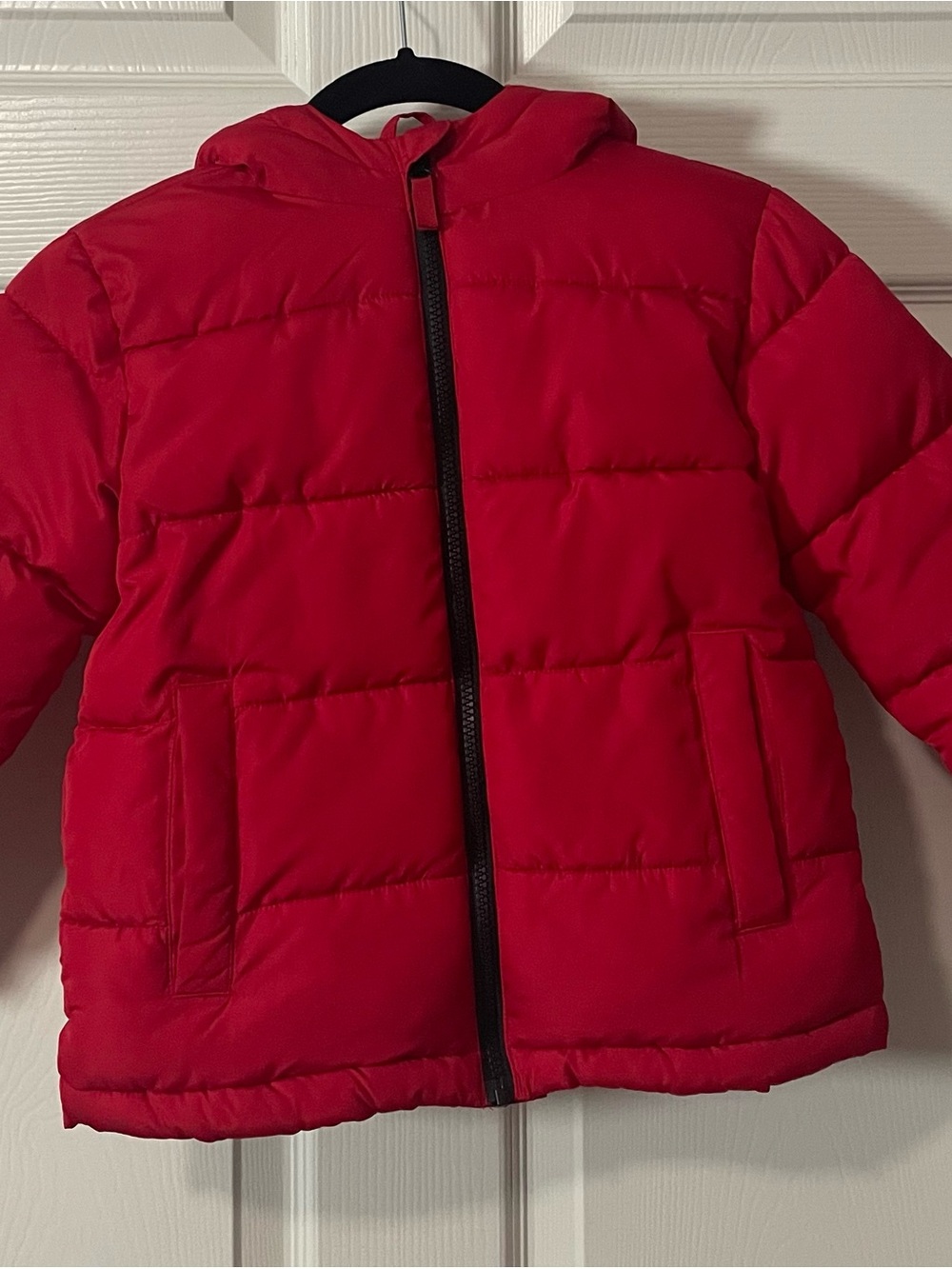 Swiss Tech Red Hooded Puffer Jacket for Kids